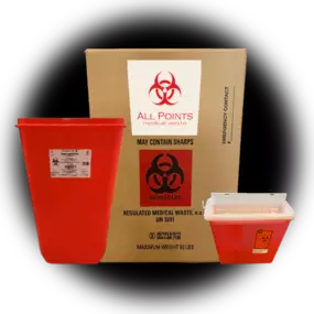 All Points Medical Waste disposal containers