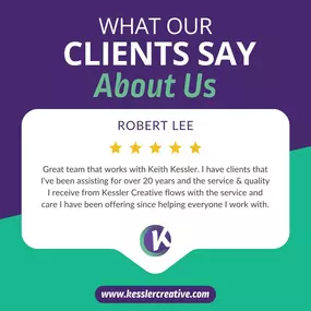 A review left by a customer for Kessler Creative