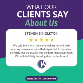 A 5 star review from a satisfied repeat client.