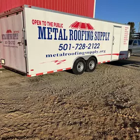 Metal Roofing Supply Trailer