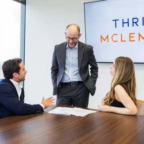 Thrift McLemore's Founding Partners Craig Thrift and Ryan McLemore in Atlanta Office Conference Room