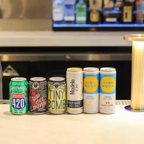 Canned beer selection