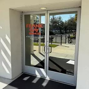 Frank Gay Services door sign