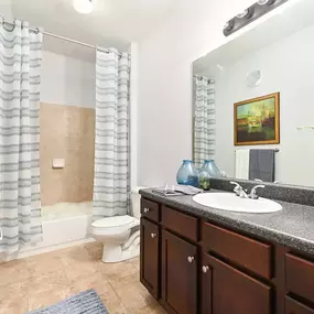 a bathroom with a sink and a toilet