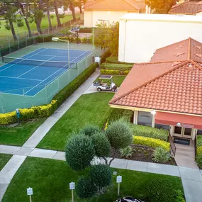 Apartment Complex with Tennis Court