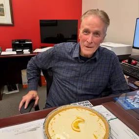 Celebrating 48 years of dedication and outstanding service! Our State Farm agent Lyn Stegall has been helping families and supporting the community for nearly five decades. To mark this special milestone, we surprised him with a key lime pie because he’s been the key ingredient in our success! Thank you for your hard work and commitment. Here’s to many more years of excellence!