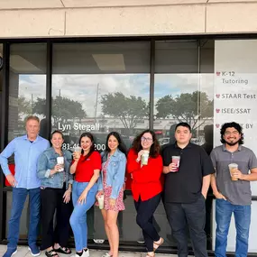 Winning looks good on us! Our Lyn Stegall State Farm team crushed it and won the Health Power Hour! We celebrated with some well-deserved Starbucks. Cheers to teamwork and a little caffeine boost!