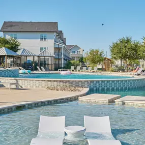 The ONLY 3-Tier Pool in Lubbock w/ Upgraded Pool Furniture