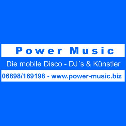Logo van Power Music die mobile Disco