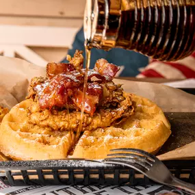 Chicken Fried Waffle - Hickory's Smokehouse Chester