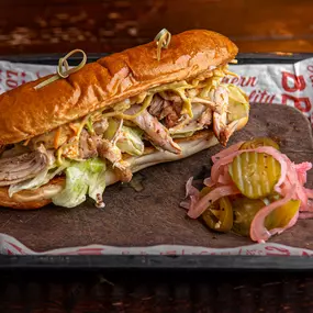Smoky Pulled Chicken Sub.