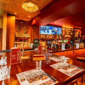 Bar at Hickory's Smokehouse Rhos on Sea