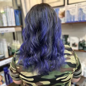 Blue and Purple Highlights in Knoxville, TN