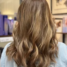 Natural Brown and Blonde Highlights With Balayage in Knoxville, TN