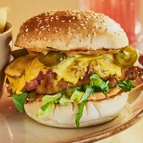 Brightside's brilliant Hot Honey Fried Chicken Burger