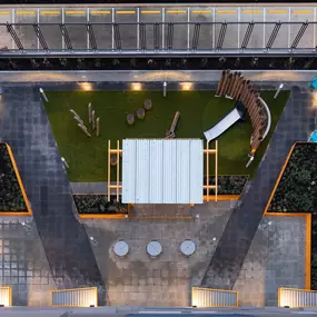 Aerial View of the Outdoor Space
