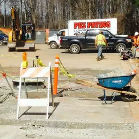 PKS Paving employees at a jobsite