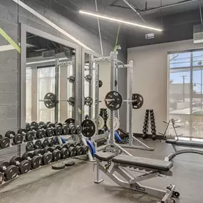 Well appointed fitness center