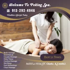 Asian Body Massage helps to relax the entire body, increases circulation of the blood and 
treats emotion, mind and spirit.