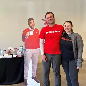 When the khakis walk in, you know it's going to be a good day! Hanging with Jake from State Farm today.