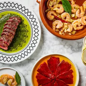 Elevated tapas-styles small plates and beverage menu curated by José Andrés Group