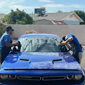 Windshield replacement in Mesa Arizona By Premiere Auto glass.