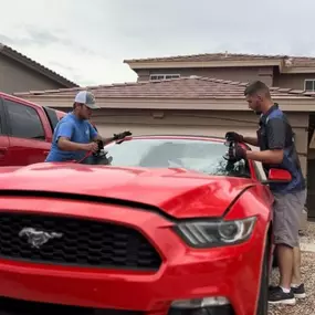 Windshield replacement in Mesa Arizona By Premiere Auto glass.