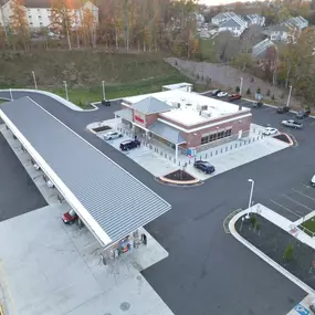 Wawa new roof aerial shot