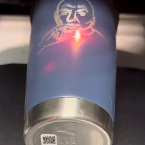 Laser engraving Dr. Evil.