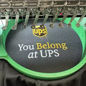 UPS with some of their polos being embroidered.