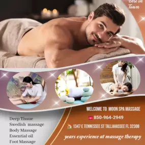 The full body massage targets all the major areas of the body that are most subject to strain and
discomfort including the neck, back, arms, legs, and feet. 
If you need an area of the body that you feel needs extra consideration, 
such as an extra sore neck or back, feel free to make your massage therapist aware and
they will be more than willing to accommodate you.