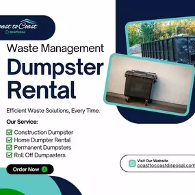 Waste Management Company for Dumpster Rental Jacksonville, FL