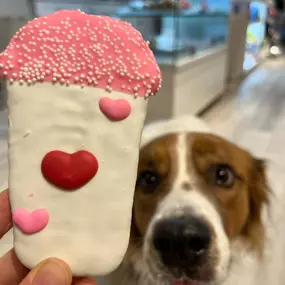 Dog treats and dog birthday celebrations at Doggie Sweets.