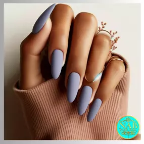 Elegant lavender matte nails for a soft, sophisticated look.