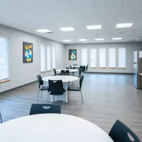 STR Behavioral Health Lancaster: Our break room and kitchen area at our mental health and addiction outpatient treatment center.
