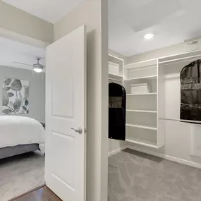Ample Room for Storage in the Large Main Bedroom Closet