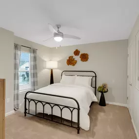 Spacious Second Bedroom and Closet in Two-Bedroom Floor Plans
