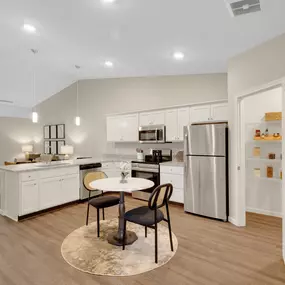 Large Kitchen, Living Room and Flexible Den Space in our Two-Bedroom Floor Plans