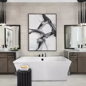 Spa-like primary bathrooms