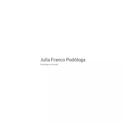 Logotipo de Consulta de Podología Julia Franco