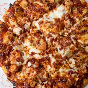 Thin Crust BBQ Chicken Pizza