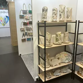 Artisan Pottery and Handmade Purses