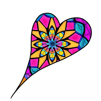 Logo van kaleidoscope heART market