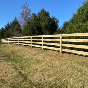 Residential and agricultural wooden fence