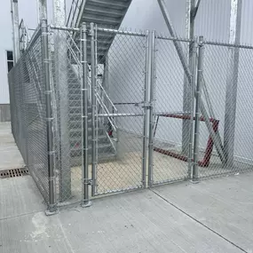 Commercial chain link fence