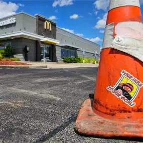 Asphalt Ninjas repairing McDonalds parking lot