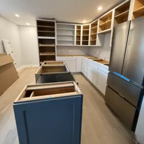 Progress of a full kitchen remodel.