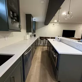 A complete kitchenette for a clients basement!