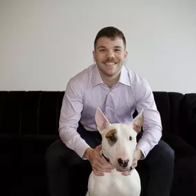 Collin and Walter, our mascot!