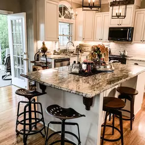 Granite countertop installation